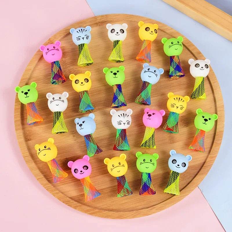 Creative Animal Jumping Doll Toys Cartoon Multicolor Bouncing Elf Christmas Gift Kids Birthday Party Favors Toys School Prizes - AIAZ