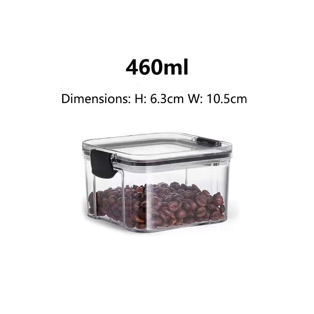 1-5 PCS Airtight Food Storage Containers, Clear Plastic Canisters for Kitchen Pantry, Dry Goods Grains Flour Snacks Organization