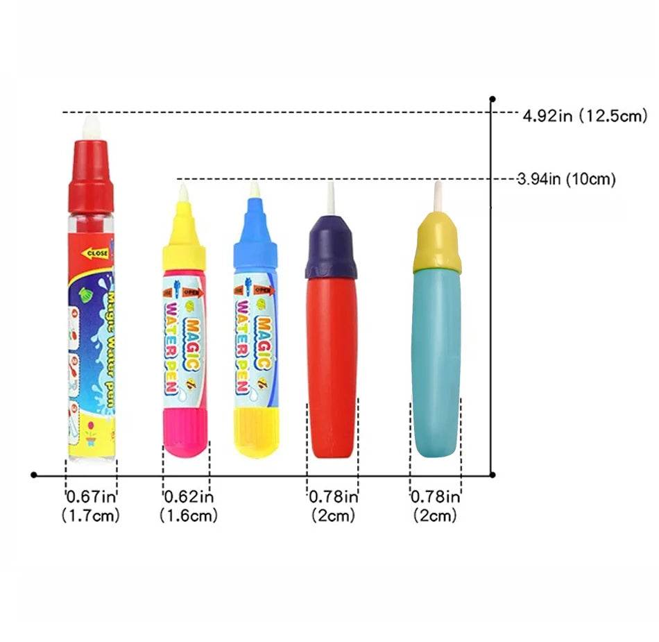 Doodle Pen Magic Pen Painting Mat Toys Pen Writing Mat Pen Water Drawing Toys Replacement Tool Educational Toys for Kids - AIAZ
