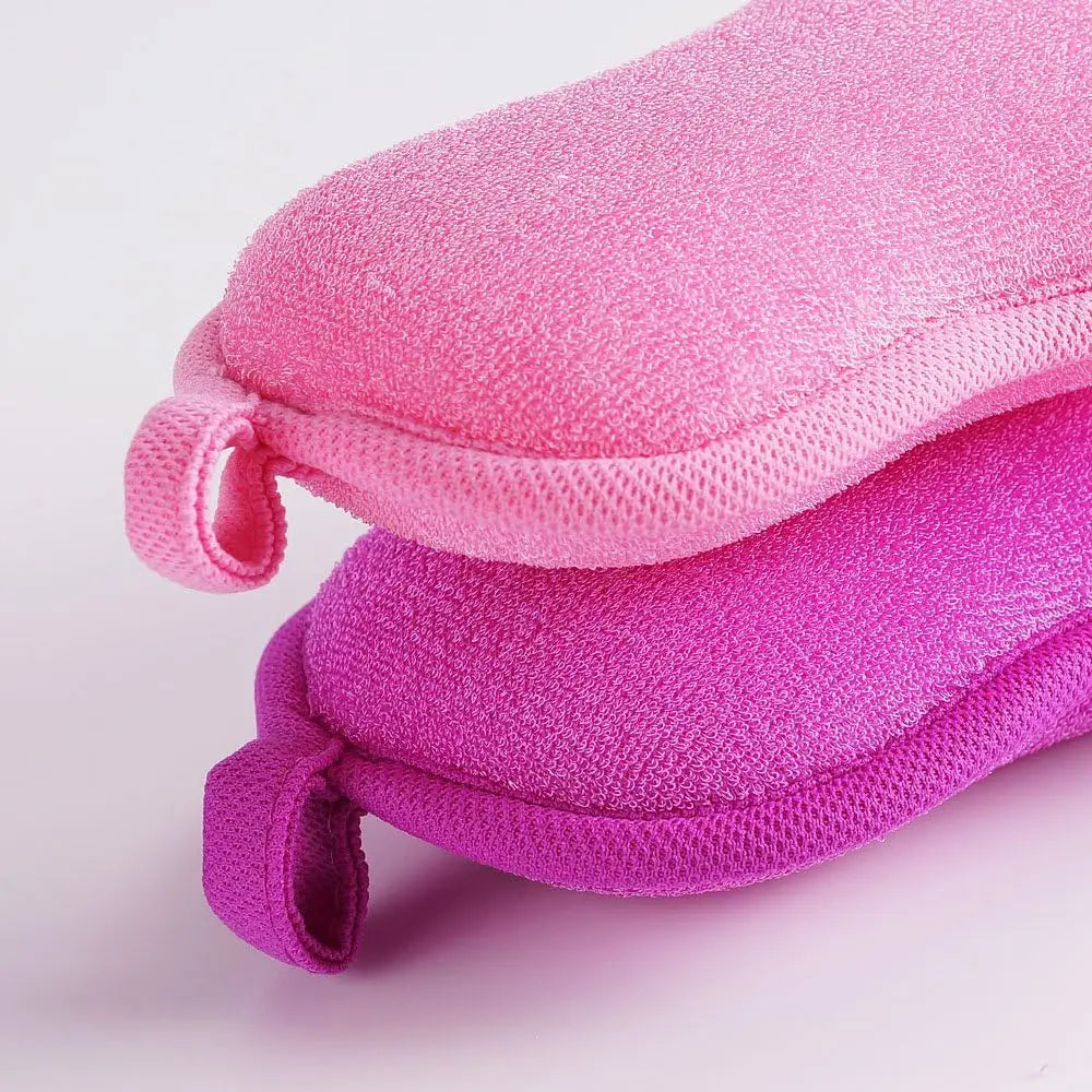 2Pcs Natural Baby Bath Sponge - Ultra Soft Baby Sponge for Bathing - Kids Bath Sponges for Infants, Toddler Bath Time