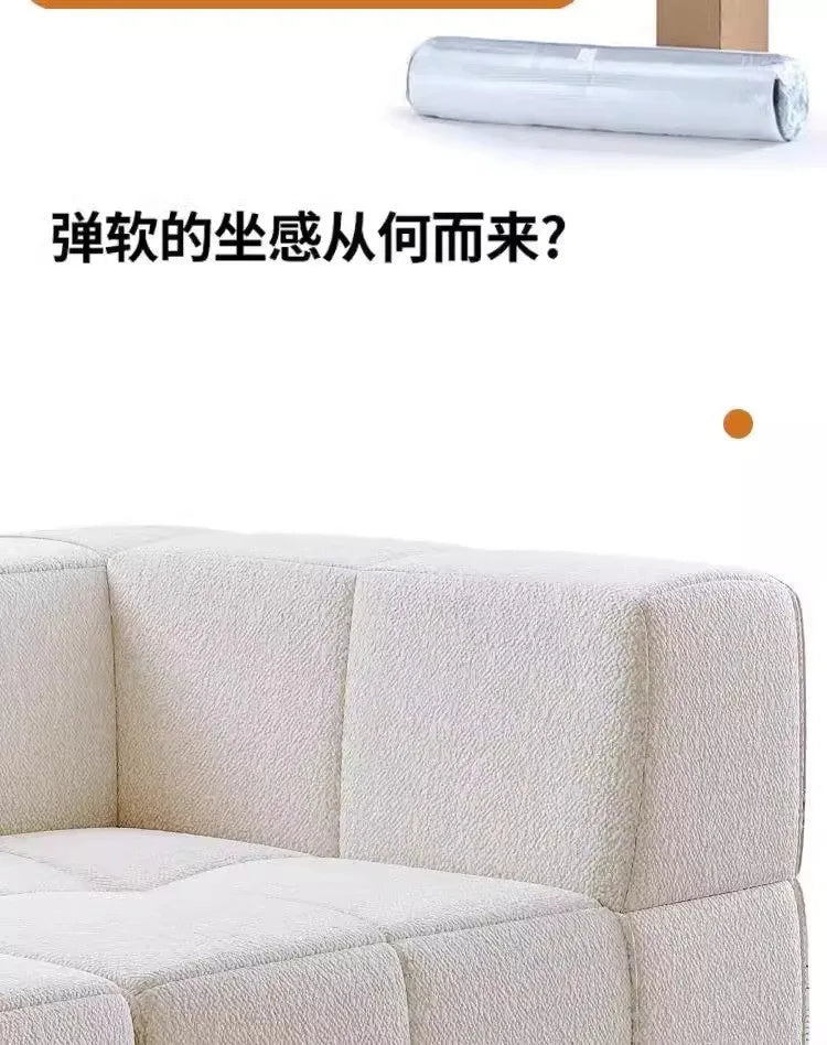 Small Apartment Hotel Living Room Sofa Customized Nordic Light Luxury Style Home Decoration Vacuum Compression Multi-Person Sofa