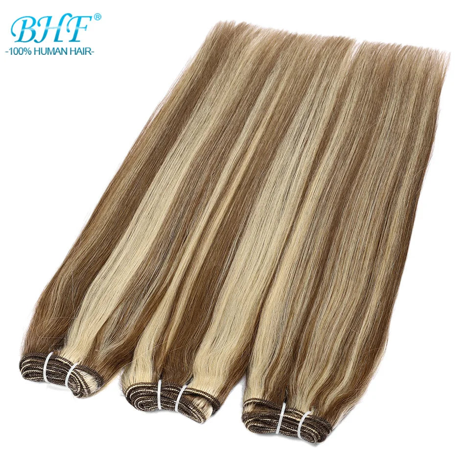 Russian Human Hair Bundles Weft 100% Remy Human Hair Weaves 100G /50G Hair Weaving Braiding Natural Straight Hair