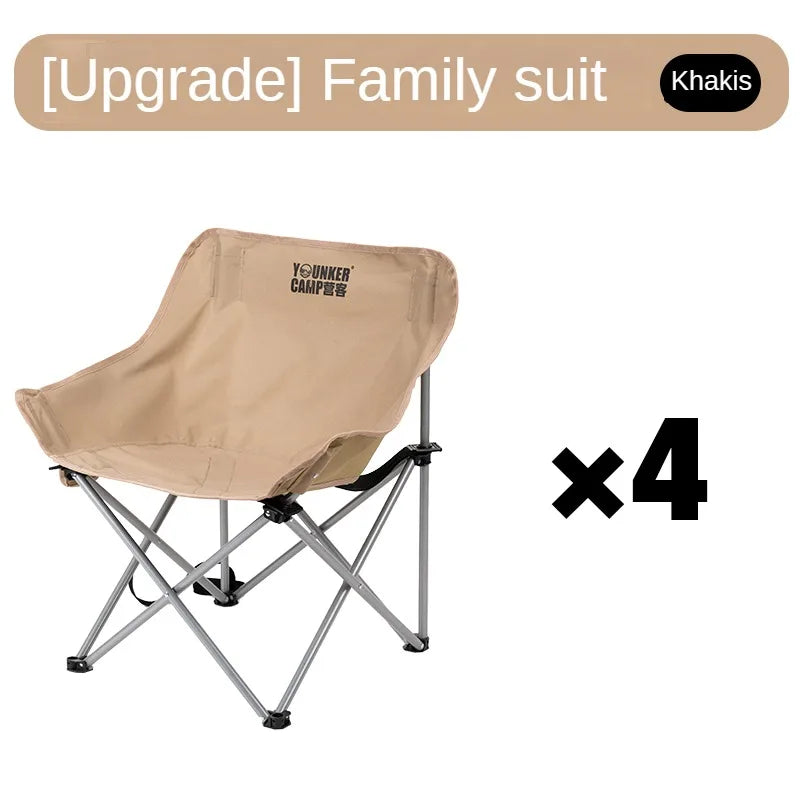 Outdoor Folding Moon Chair Portable Chair Camping Chair Picnic Gear Fishing Small Horse Stool Student Sketching