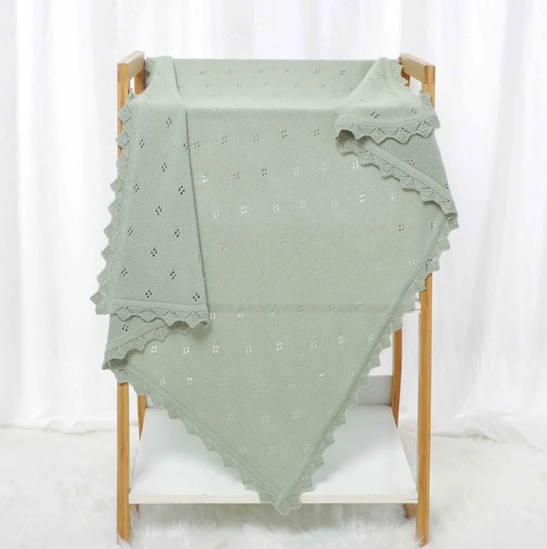 Knitted Baby Blanket Newborn Swaddle Wrap Blankets For Boys Girls 100% Cotton Soft Infant Receiving Blanket Crib Quilt Stuff