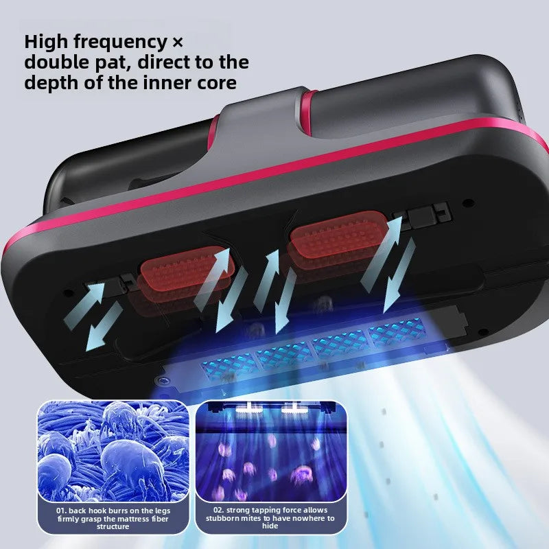 Mite Remover Household Bed Vacuum Cleaner Wireless Suction Bed Sterilizer Large Suction Remove Mites Pregnant Women and Children