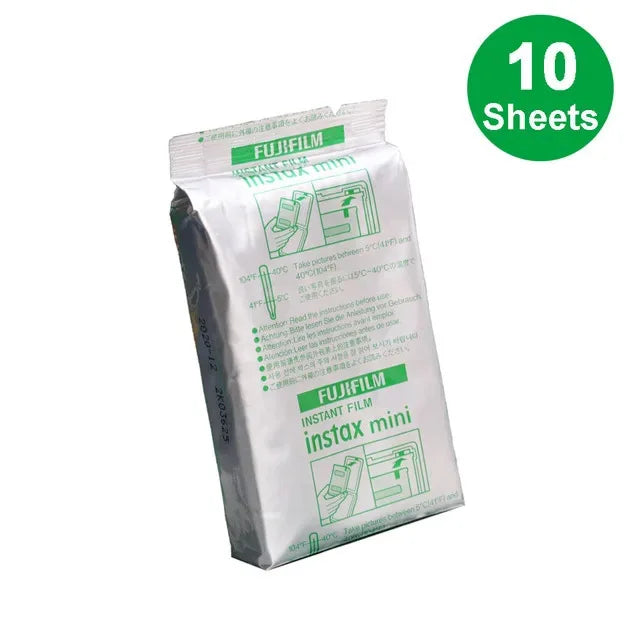 Fujifilm Instax Mini Color Film 10-50 Sheets For FUJI Instant Camera Mini 12 Mini 11 9 8 25 7s Camera LiPlay Mini Link SP-1 SP-2