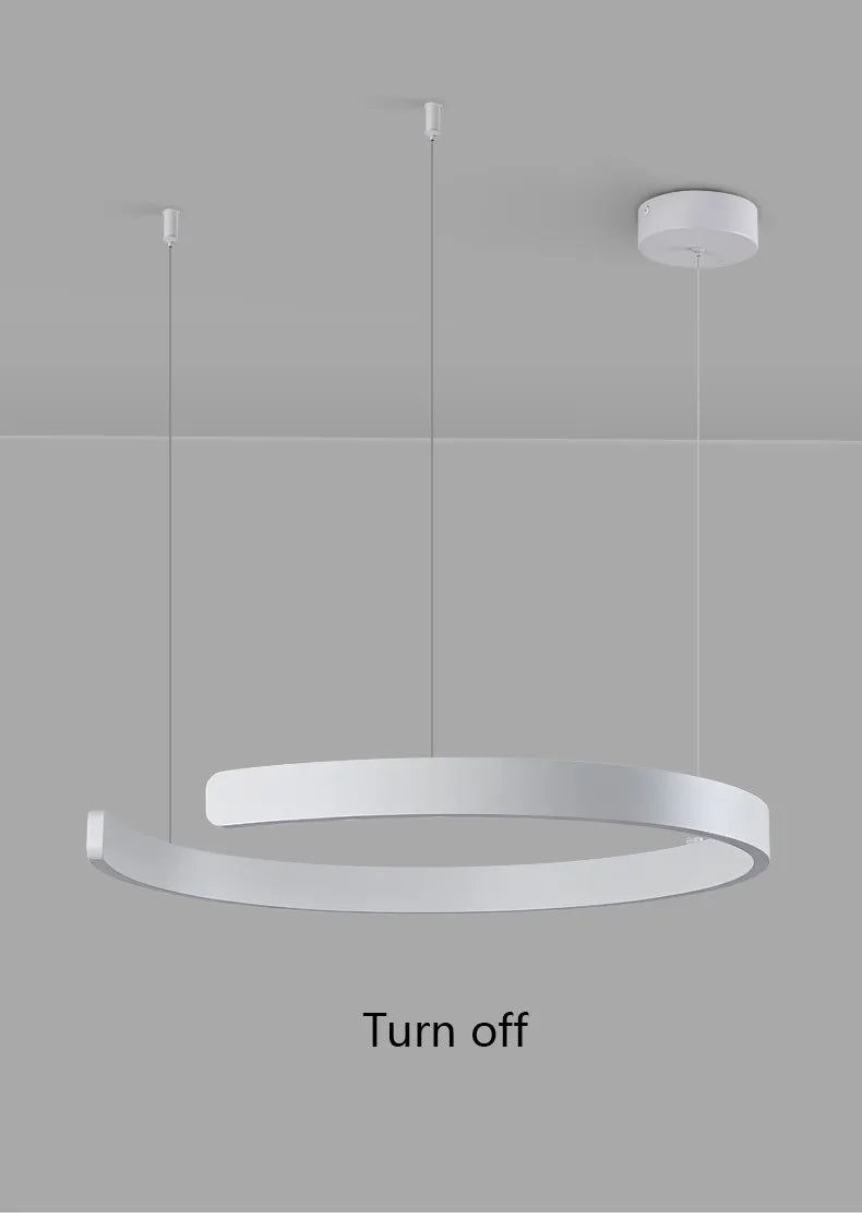 Ceiling chandelier Pendant light Chandeliers for dining room LED Bedroom living room nordic home decor Modern Round ring lamps