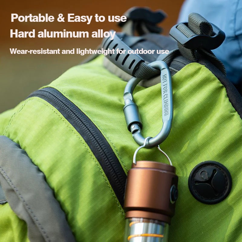 5pcs/set Tactical Carabiners Clips EDC Survival Climbing Carabiners Clip Quickdraw Clip Caribiner Hooks Karabiners Accessories