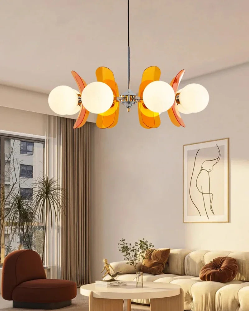 Nordic medieval glass magic bean dining table pendant light LED wabi sabi style living room bedroom home decoration lighting