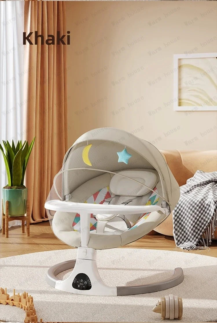 Baby Electric Rocking Chair Baby Electric Sleeping Basket Cooting Smart Rocking Chair for Children Electric Baby Swing