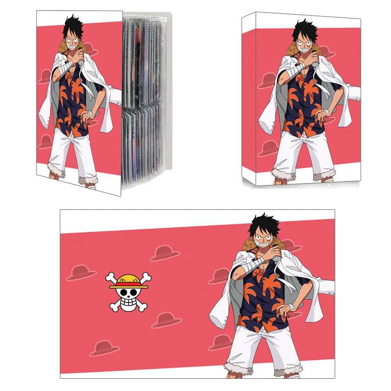 240pcs Card Album Book Naruto Dragon Ball Goku Vegeta ONE PIECE Luffy Zoro Map Letter Holder Binder Card Notebook Collection Toy - AIAZ