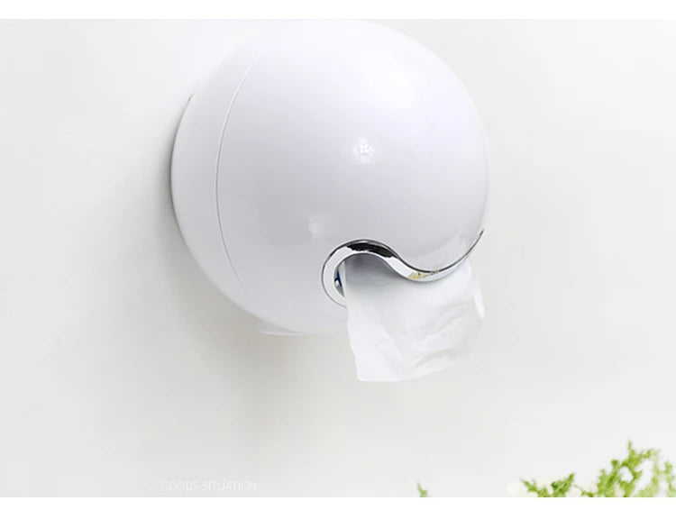 Golden Paper Holder Wall-mounted Toilet Brush Plastic Creative Toilet Paper Box Nordic Trash Can Waste Bins Bathroom Accessories