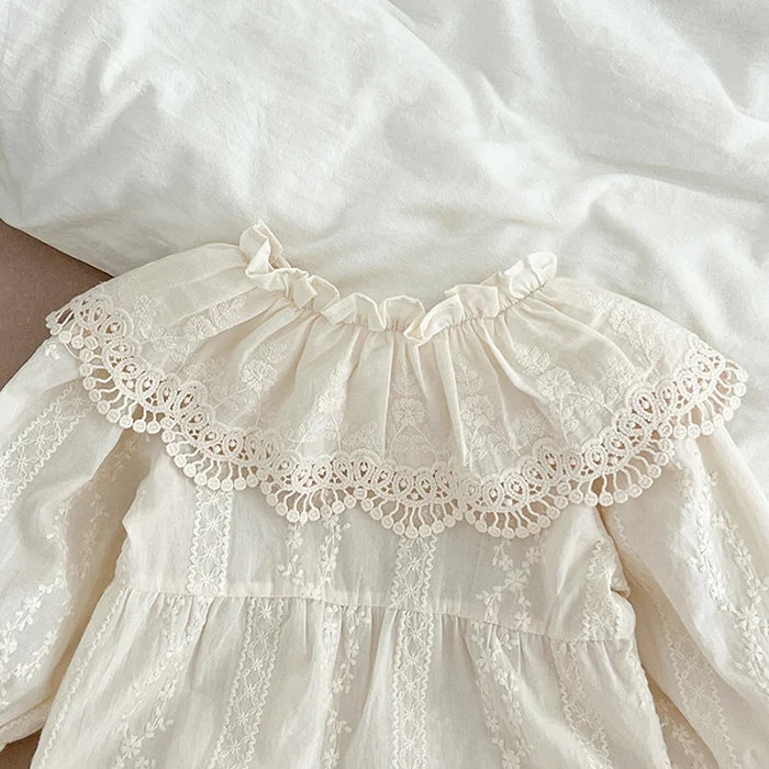 2025 New Spring 0-24M Baby Girl Clothing Infant Baby Girls Jumpsuit Long Sleeved Cotton Embroidery Newborn Baby Girls Bodysuits