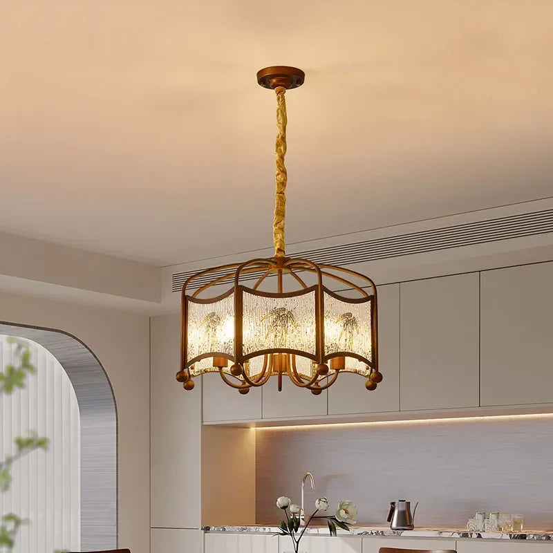 TEMOU Contemporary Restaurant Pendant Lamp French Retro Bedroom Study Villa Hotel Rooms Bar Counter Cafe  Aisle Light