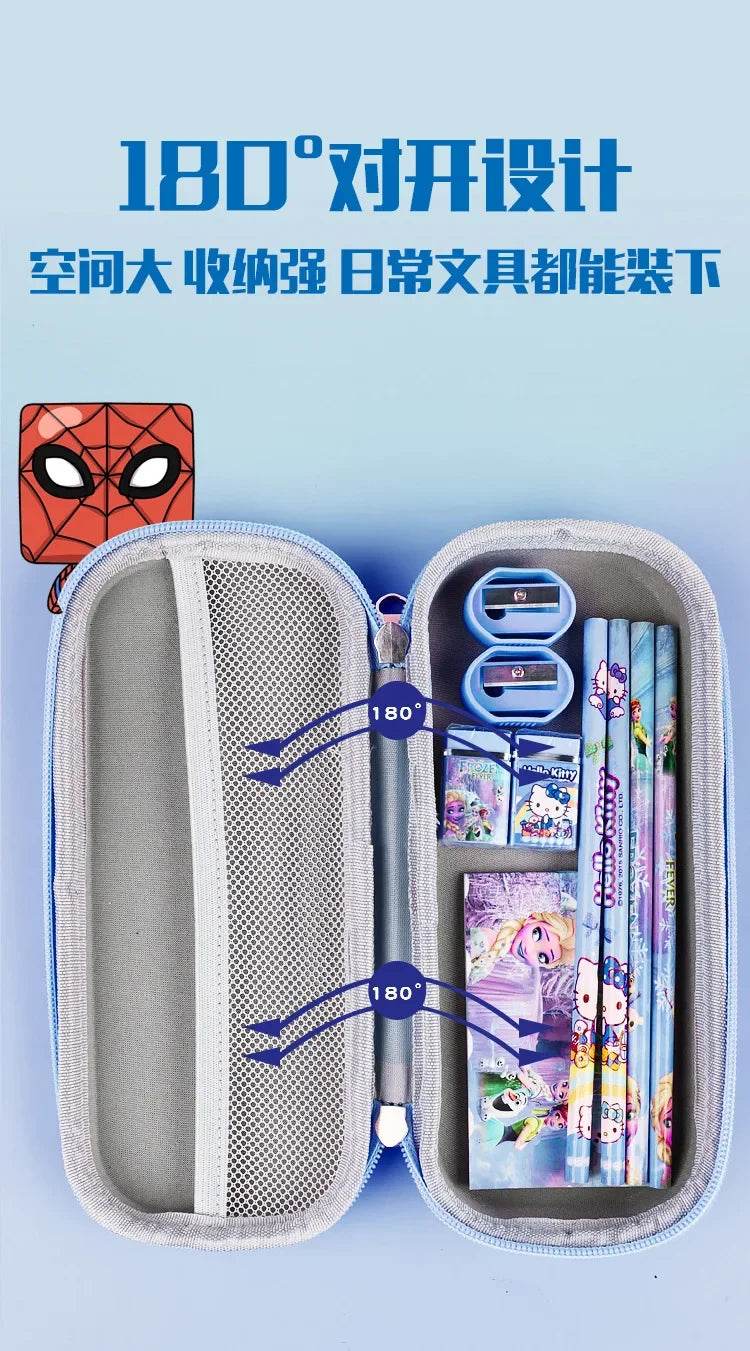 Spidermans Pencil Case Office School Supplies Marvels Super Hero Cover Movie Pencil Pouch Kids Pen Bag Student Stationery Gifts - AIAZ