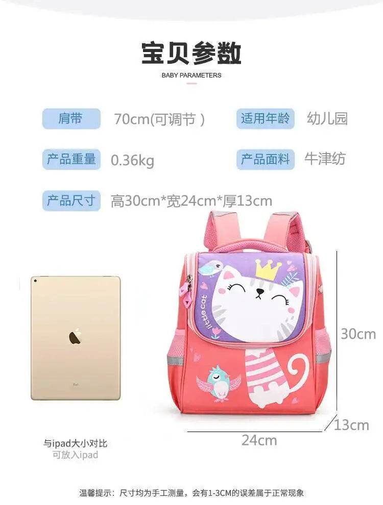 Children School Bags Girls Boys Backpacks Kindergarten Schoolbag Cartoon Animal Toddler Kids Backpack For 2-8 Years - AIAZ