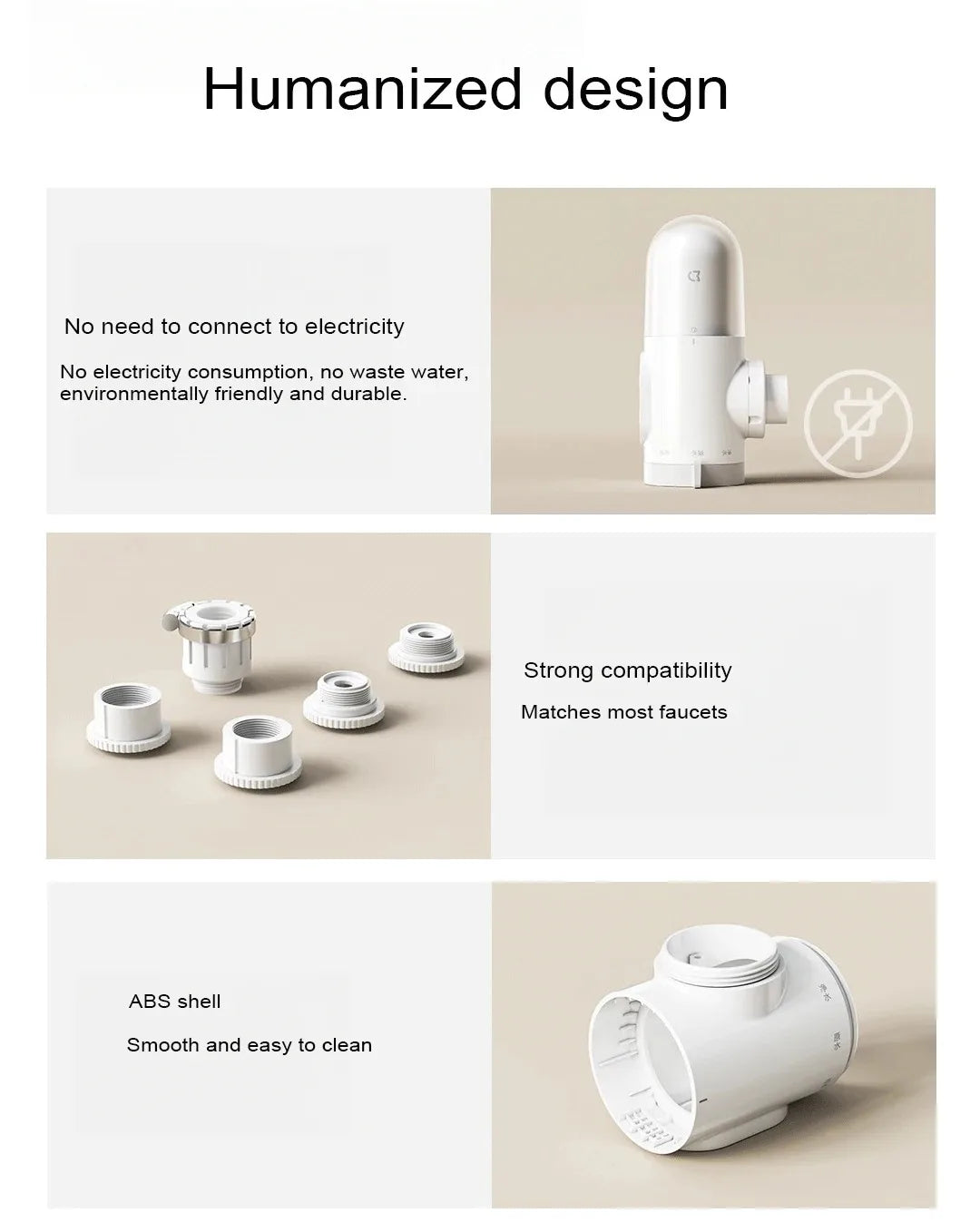 2024 New XIAOMI Mijia Faucet Water Purifier 2 Household Kitchen Tap Visible Water Filter Activated Carbon Percolator System