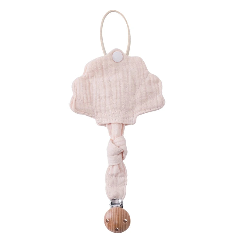 Baby Silicone Pacifier Clip Infant Newborn Sea Shell Shape Pacifier Chain Dummy Nipple Holder Clips Baby Pacifier Storage Box