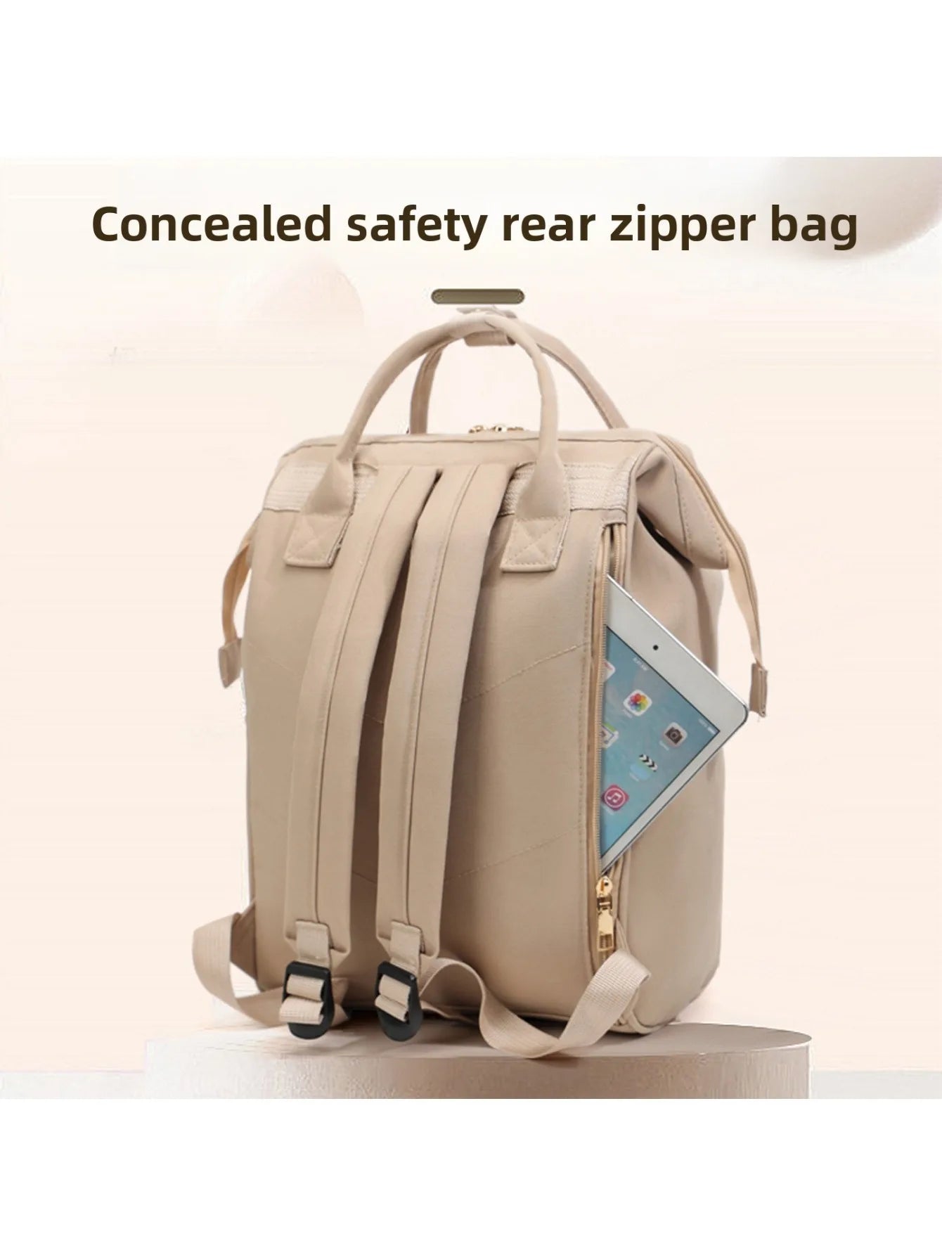 Baby Travel Backpack Diaper Mummy Bag Large Capacity Nappy Bag Material Handbag For Baby Outdoor Travel Bag For Baby Care Stuff