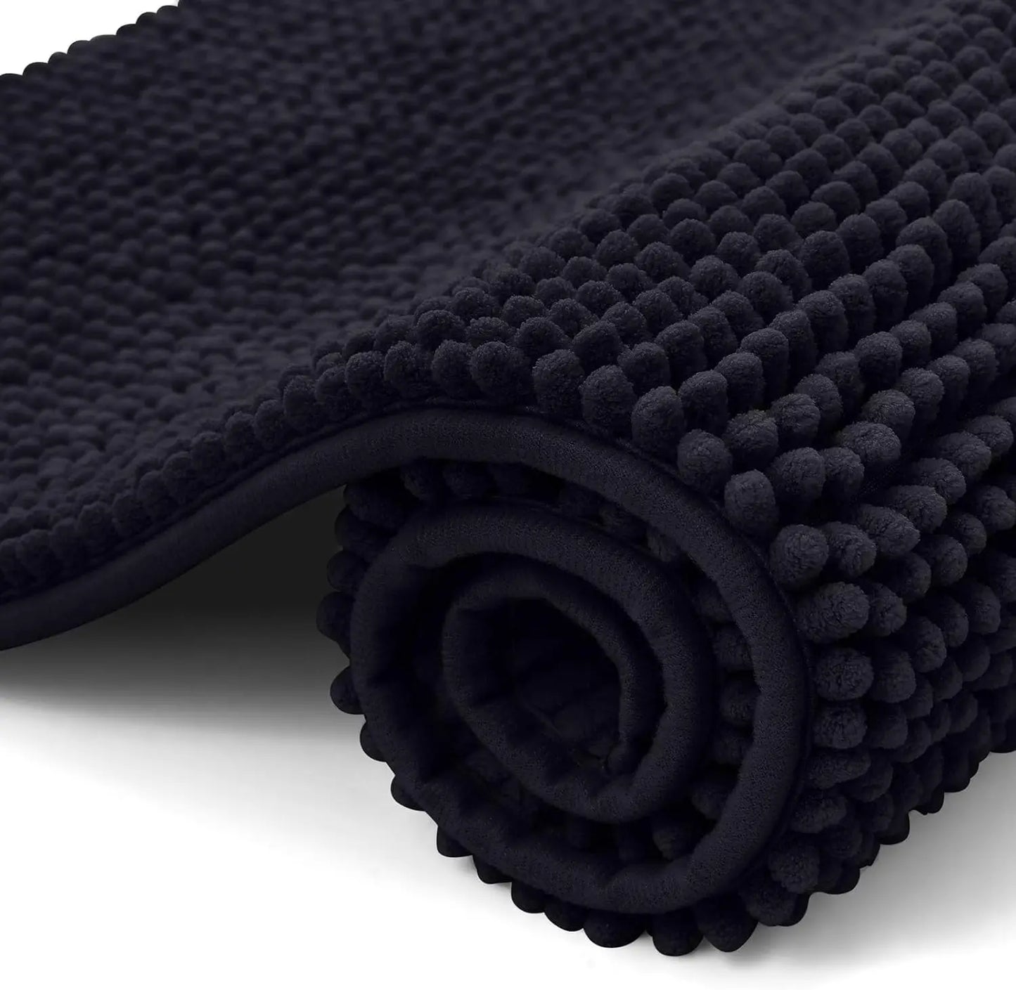 Kitinjoy Luxury Chenille Bath Mat Soft Non-slip Bathroom Shower Rug Extra Absorbent Mat Washable Quick Drying Foot Floor Carpets