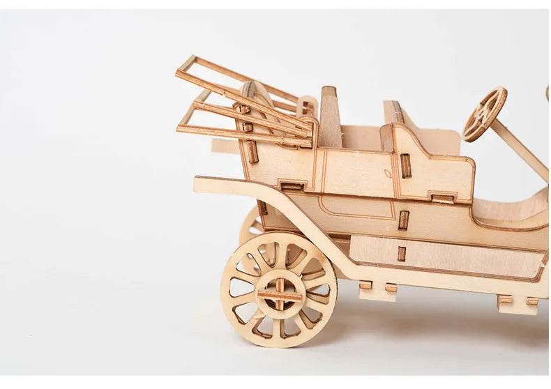 Diy 3d wooden puzzle for Assembly Puzzle Laser Cutting Sailing Ship Biplane Steam Locomotive Train Toy diy Kit for adults Child - AIAZ