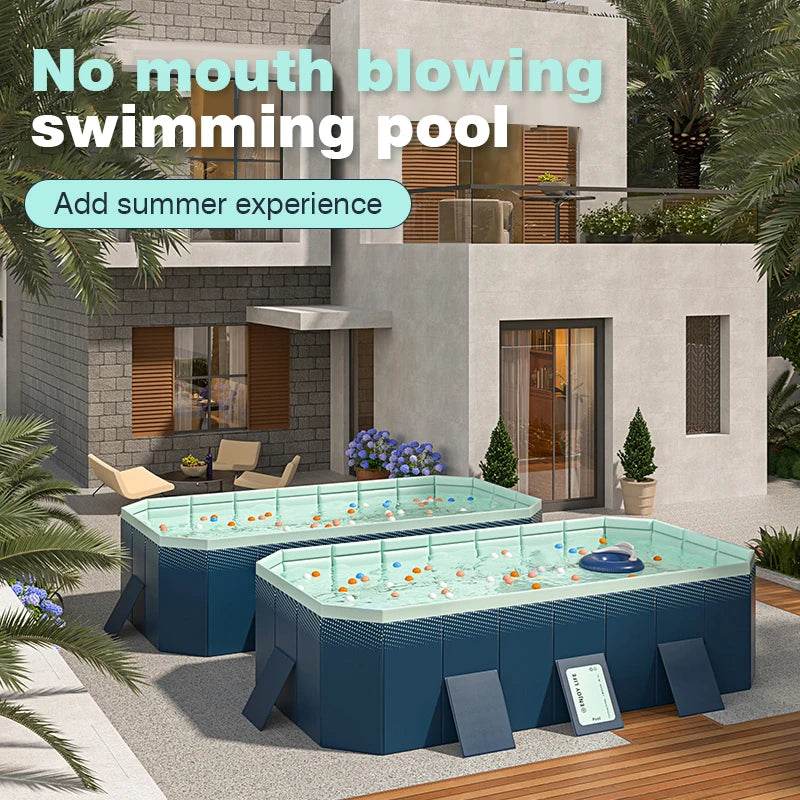 3M/2.6M/2.1M Big Swimming Pool Wear-Resistant Non-Inflatable Outdoor Large Pools Outdoor Indoor Game Back to School Gifts - AIAZ