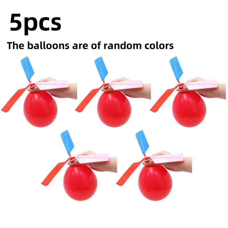 Balloon Aircraft Science and Technology Educational Toys Technology Handmade Diy Balloon Helicopter Children's Creative Toys - AIAZ