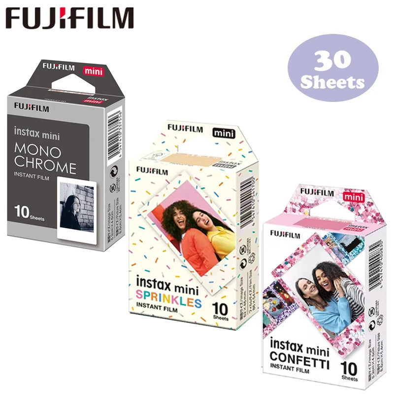 Origin Fujifilm Instax Mini Film Paper 10-60 Sheets for Fuji Instant Film Cameras Instax Mini 12 11 9 40 70 90 Link Liplay EVO