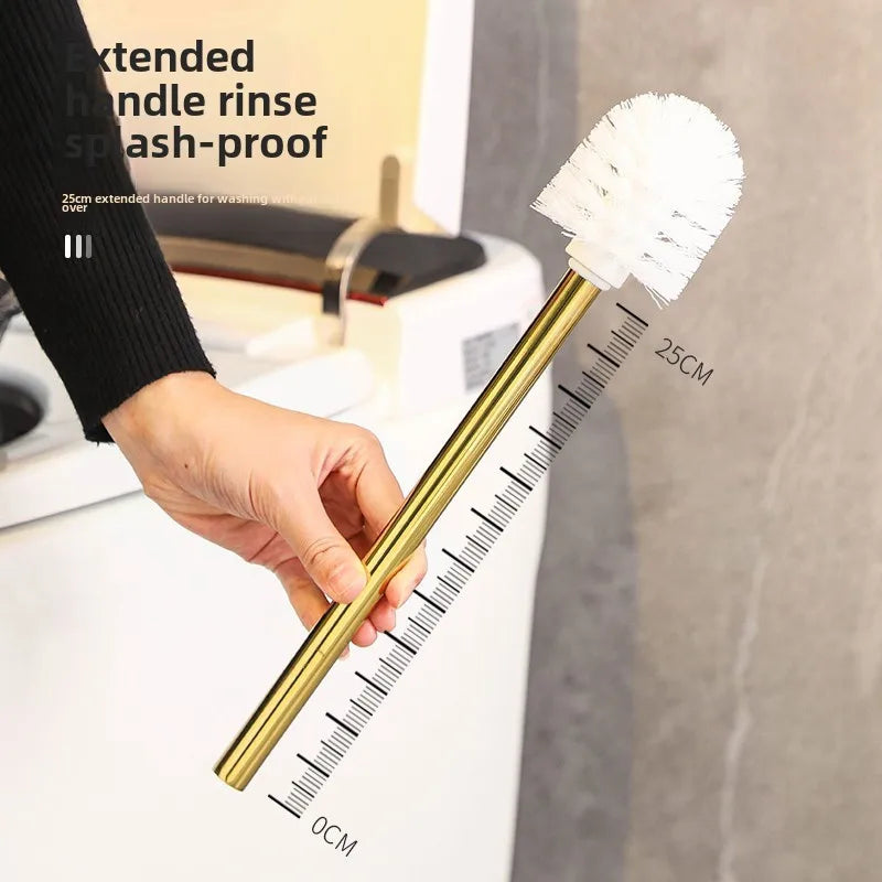 Nordic Ceramic Base Imitation Marble Toilet Brush and Holder Household Bathroom Toilet GapCleaning Supplies Bathroom Accessories