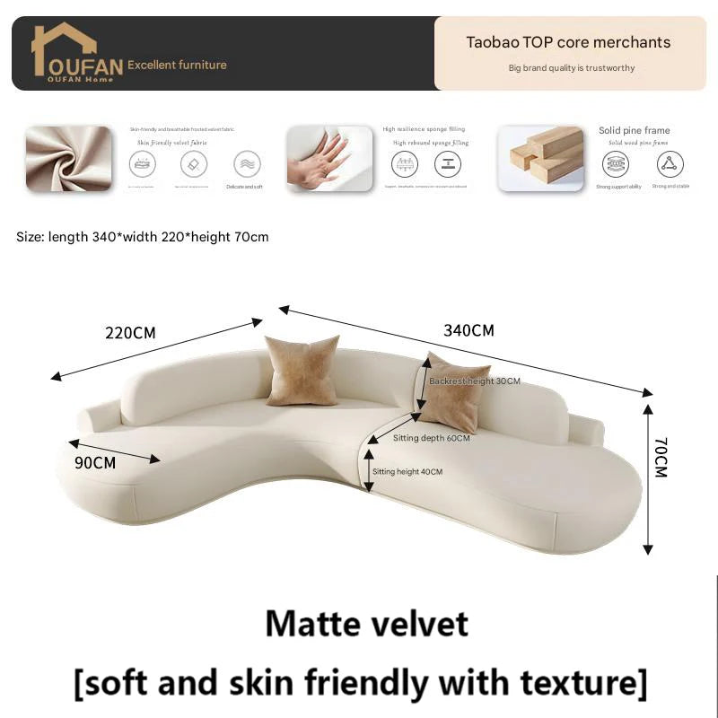 Modern Luxury Living Room Sofas White Minimalist Comfortable Large Size Living Room Sofas Designer Muebles Terrace Furniture