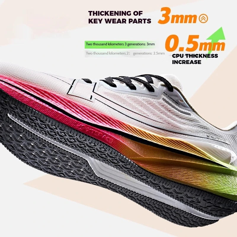 Xtep Women Running Shoes 2000km 3.0 2025 Spring Lightweight Cushioned Wear-Resistant Training Jogging Sneakers  875118110034