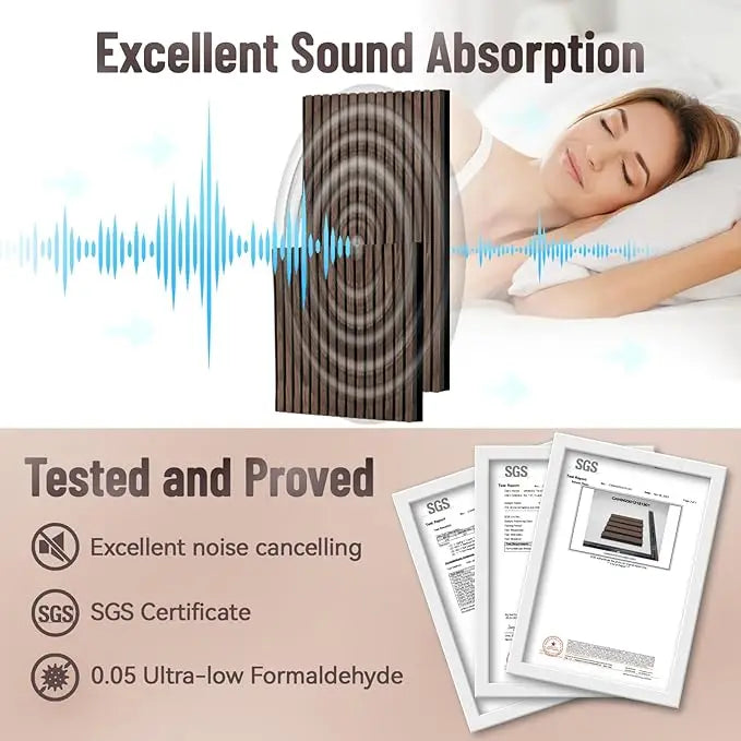 Product on E-commerce Platform Wooden Sound-absorbing Board Upgraded Wood Slat Wall Panels 60x240cm Acoustic Panel