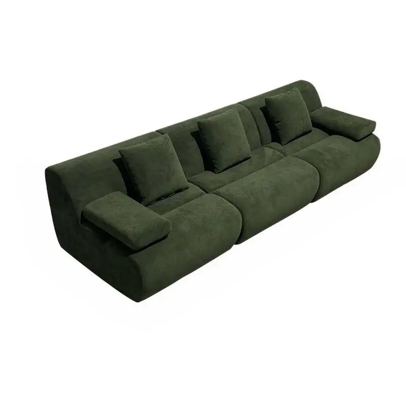 Design Large Green Sofas European Filler Armrest Salon Living Room Sofas Compressed Bedroom Lazy Divano Compresso Home Furniture