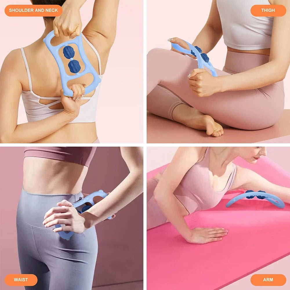 Massage Roller for Neck Thigh Calf and Leg, Personal Muscle Handheld Deep Tissue Trigger Point Foam Myofacial Tools Pro Recovery