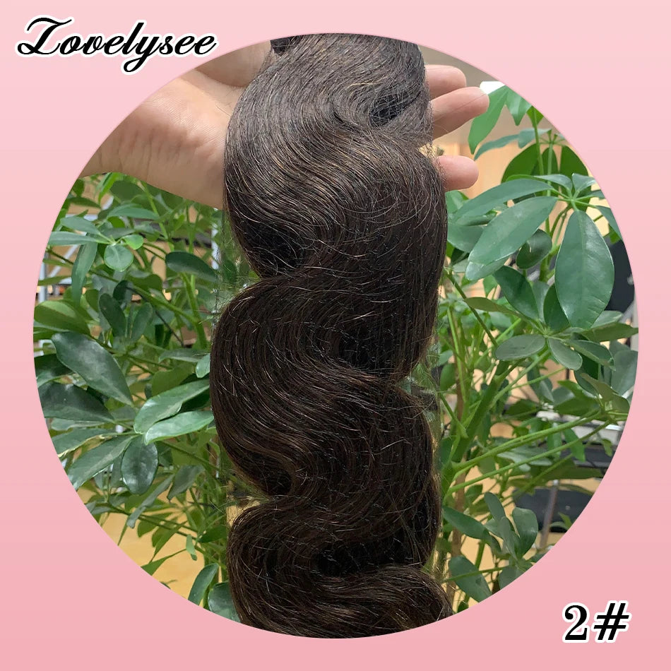 Body Wave Clip In Human Hair Extensions Brazilian 100% Remy Human Hair 10Pcs Clip In Hair Extensions For Women Full Head Clips