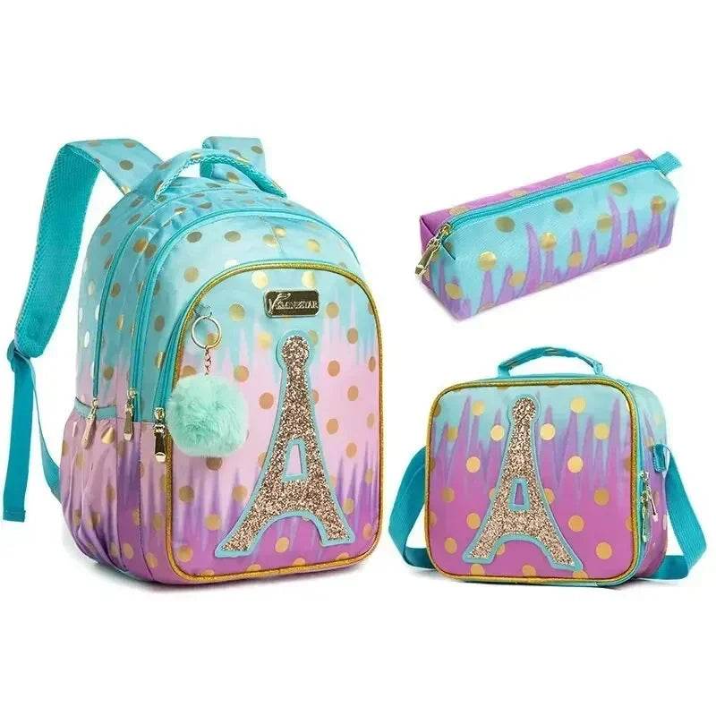 Drop Shipping Backpack Set for Teenagers Waterproof School Bags for Girls Backpack Mermaid Cartoon Bag Kids School Bags Supplies - AIAZ
