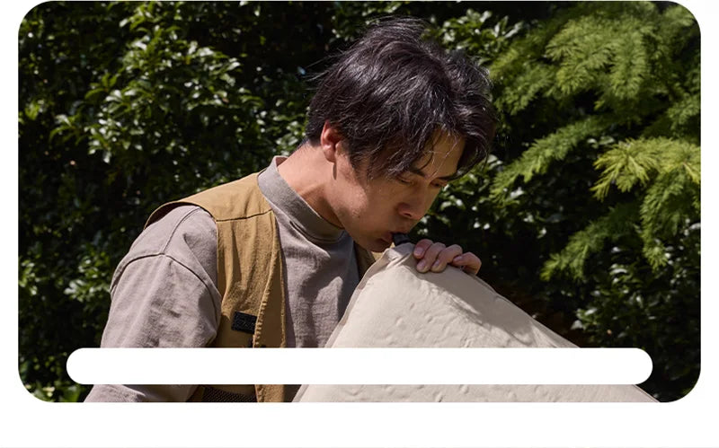 Naturehike 2025 New Self Inflating Air Mattress 6cm Thicken Ultralight Picnic Sleeping Pad Folding Outdoor Camping Air Mat