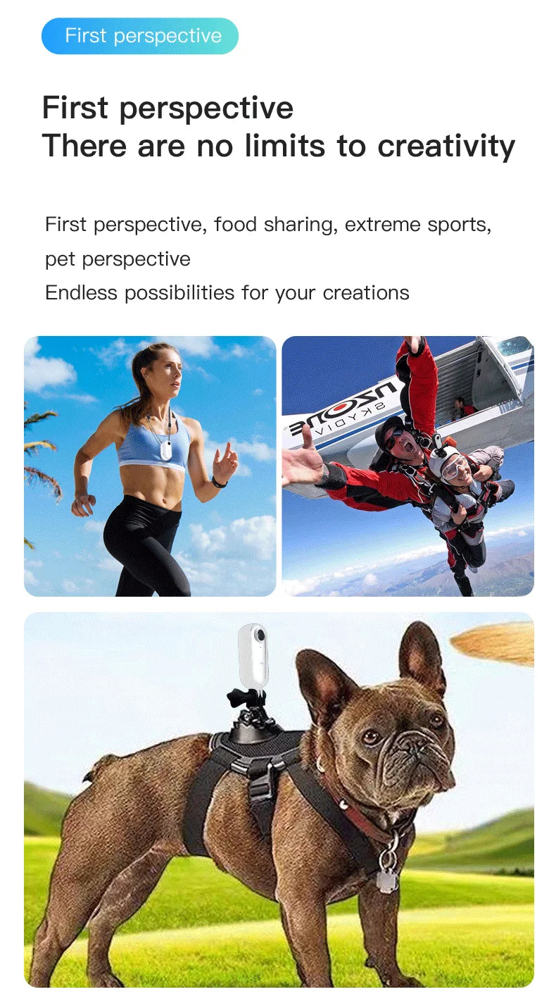 Wireless WiFi 4K UltraHD Mini Portable POV Camcorder Waterproof Magnetic Action Cam Bike Car Vlog Camera Outdoor Sports Recorder