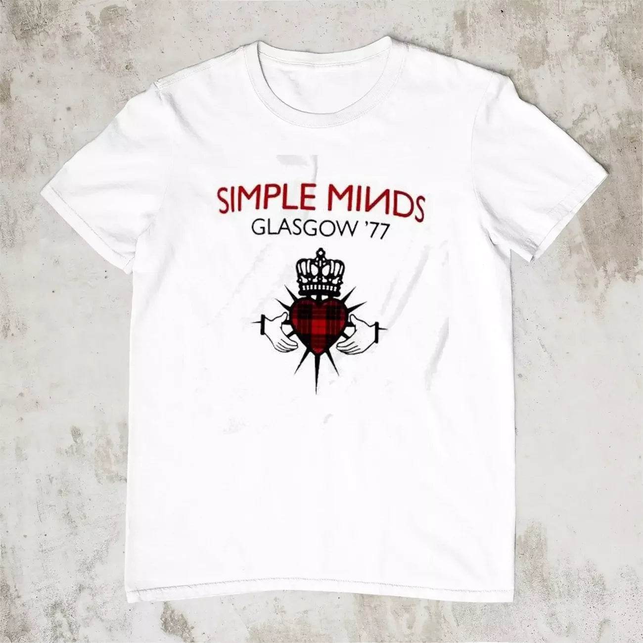 Men T-Shirt HOT NEW Simple Minds Tour 2025 BLACK T-shirt Unisex Oversize T-shirst Fashion Brand Summer Casual Daily Tee - AIAZ