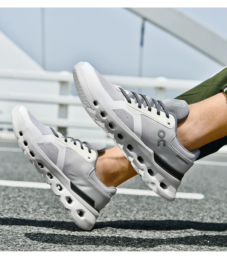 Fluorescence Running Shoes Men Training Marathon Sports Breathable Lightweight Women's Comfortable Nonskid Leisure Sneakers