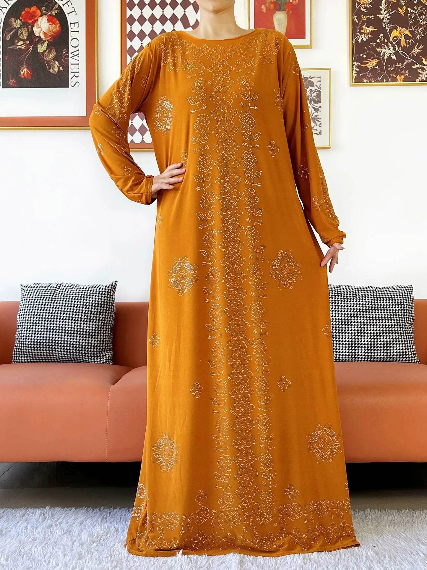 Muslim Two Piece Set Hijab Prayer Dress Fashion Abaya Set Women Prayer Garment Hijab Long Khimar Long Dress Sets Islamic Ramadan - AIAZ