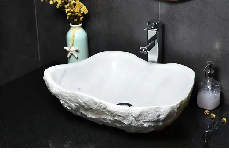 Stone platform basin Art marble washbasin Pool Bathroom Balcony Outdoor courtyard Household