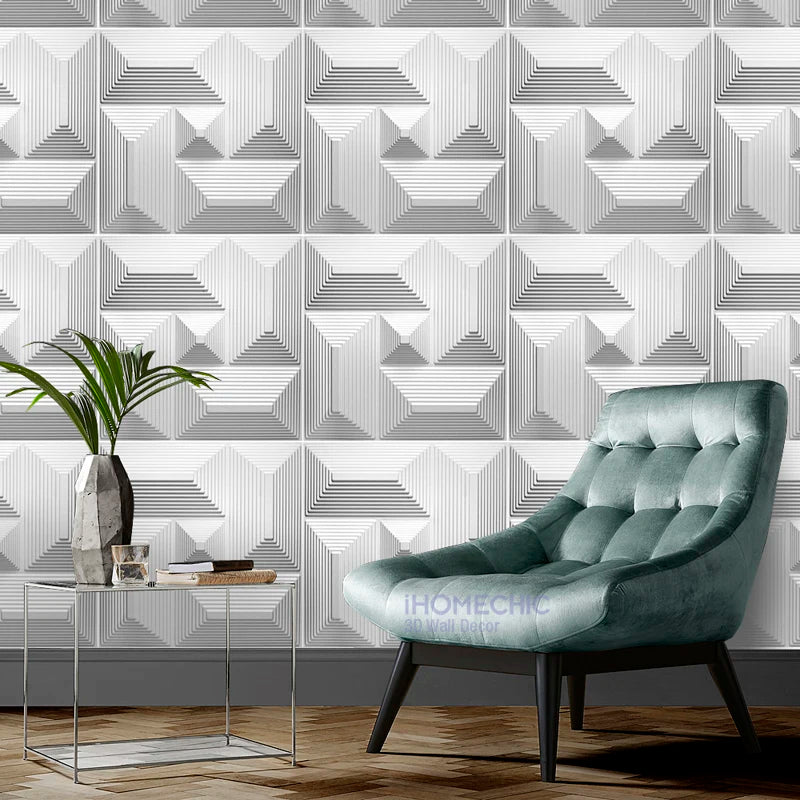 30cm house wall renovation geometric 3D wall panel non-self-adhesive 3D wall sticker art tile 3d wallpaper room bathroom ceiling