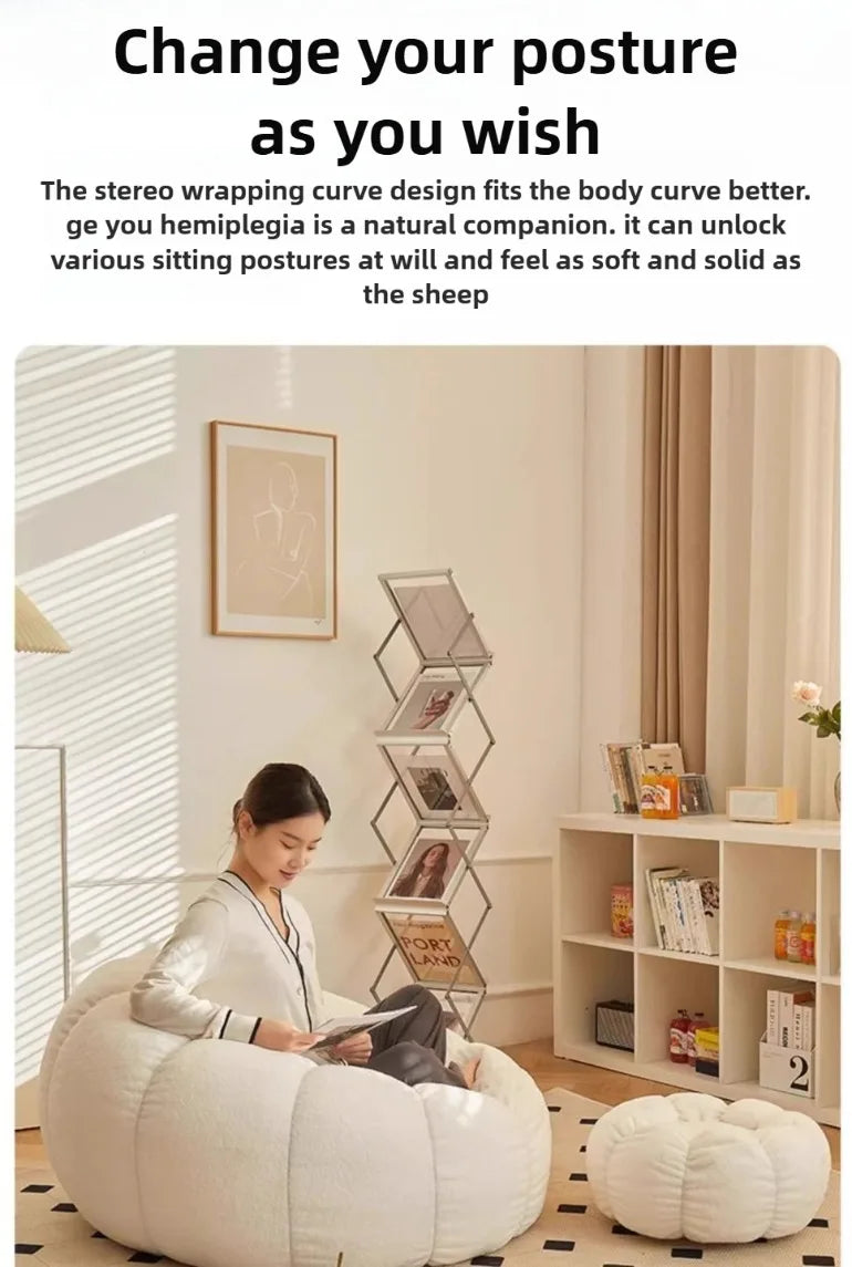 Bean Bag Living Room Sofas Nordic Modern Sofa Comfortable Relaxing Sofas Home Decoration Furniture Bedroom Lounger Accessories