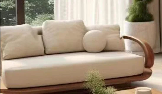 Minimalistic Wooden Sofa Stools Recliners Modern 3 Seater Lazy Living Room Couch Lounge Mini China Sofas Camas Furniture