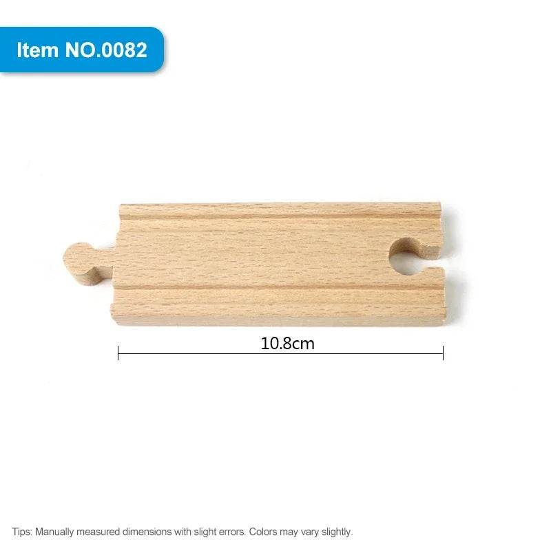 DIY Children Wooden Train Rail Track Accessories Toy Cross Track Railway Toys Compatible All Track for Kids Boys & Girls Gifts - AIAZ