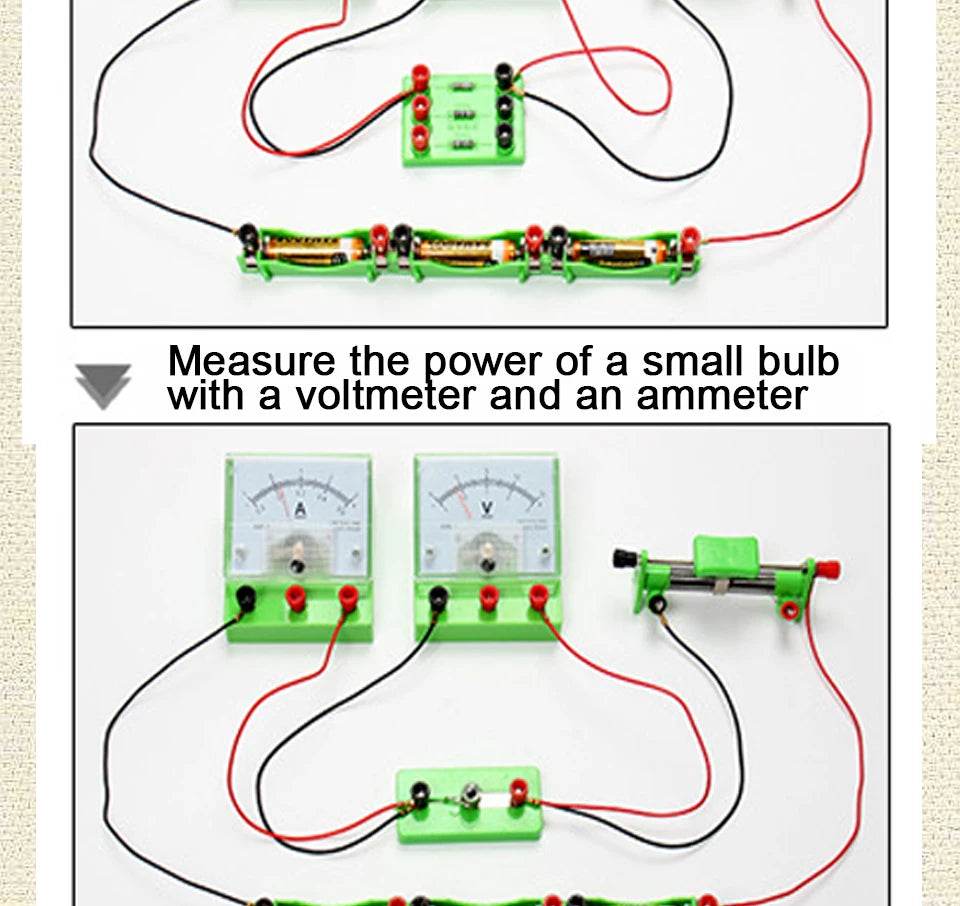 Physics Labs Basic Electricity Discovery Circuit Magnetism Experiment Kits Science Education Toy for Junior Senior High School - AIAZ