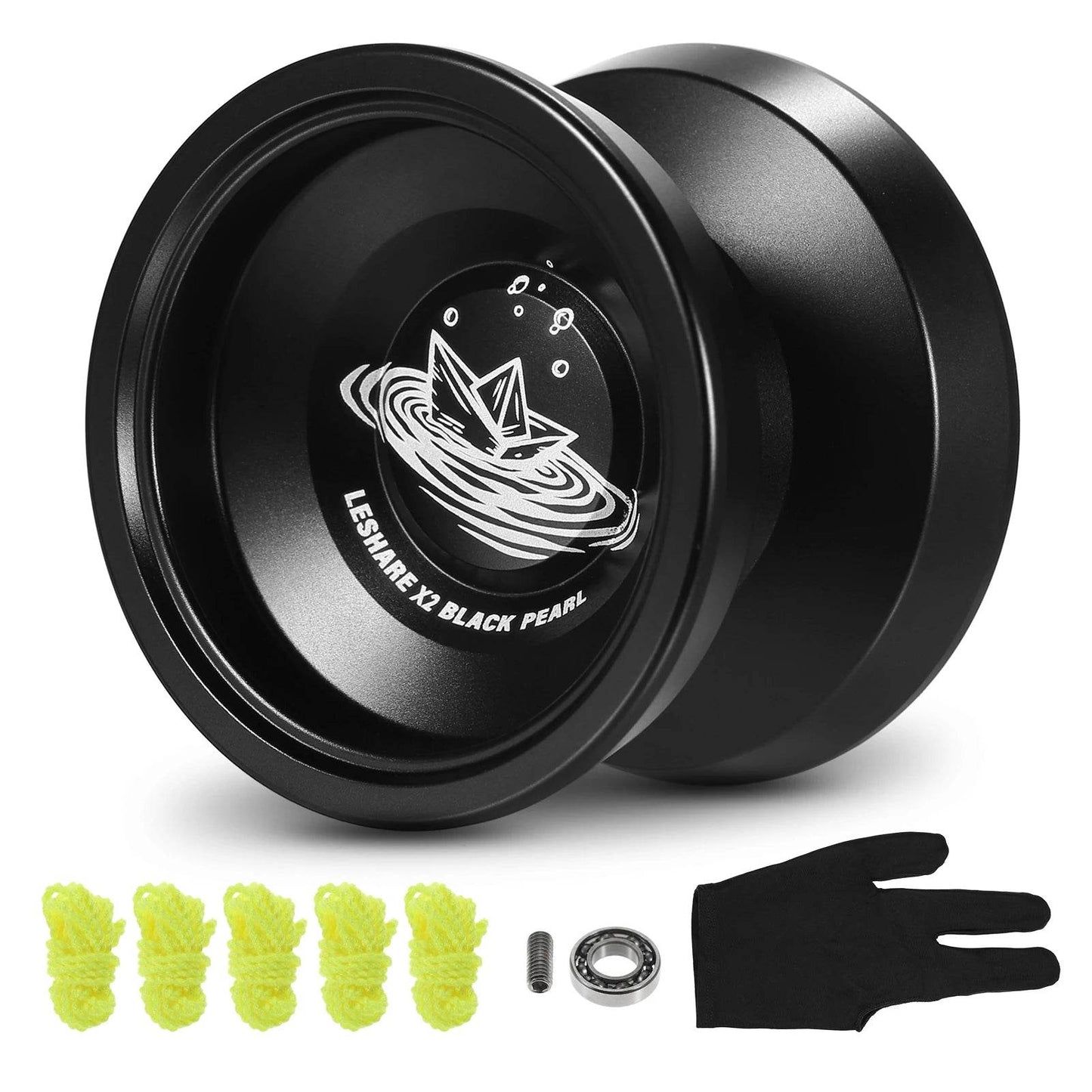 LESHARE Yoyo Ball Aluminum String Trick YoYo Balls Competitive Yo Yo Gift with Bearing Strings and Gloves Classic Toys - AIAZ