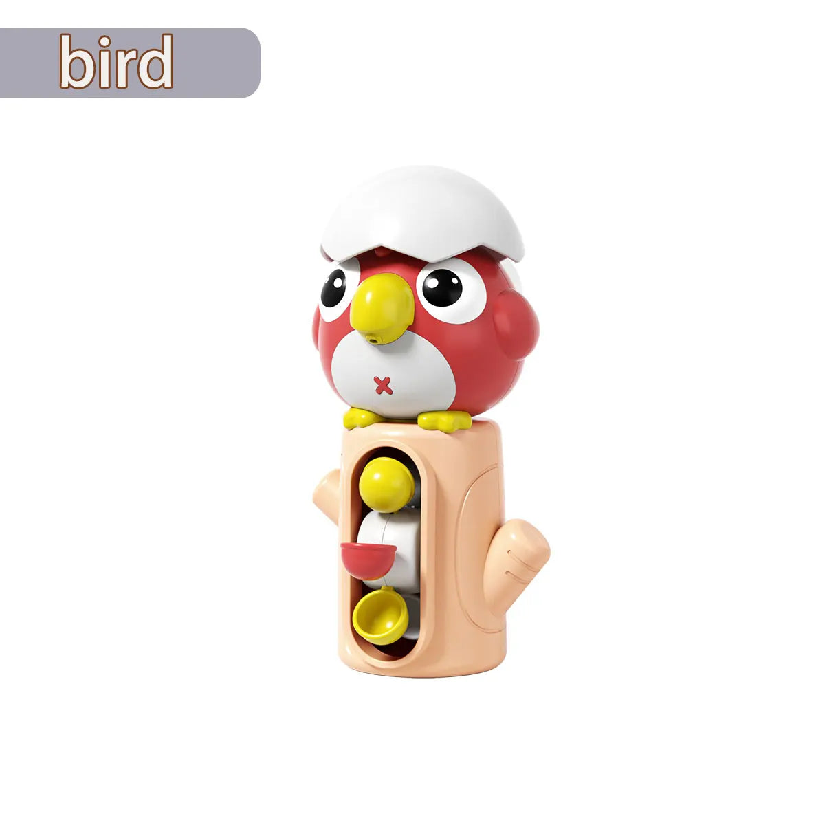 New Frog/ Bird Waterwheel Bath Toy for Children Kid Water Play Game in Shower Montessori Gift Spinner with Suction Cup Bathroom