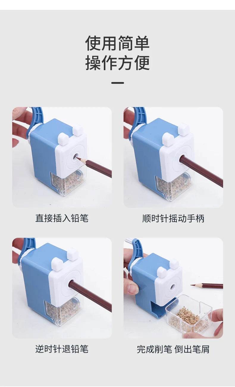 Students Use Back to School Supplies Stationery Bar Pencil Sharpener Simple and Portable Useful Kawaii Sharpeners Pencils Office - AIAZ
